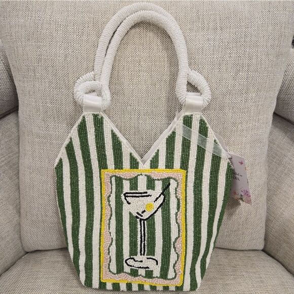 VIRAL Martini Beaded Handbag